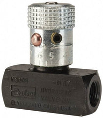 Parker - 3 GPM 1/8 Inlet Steel Hydraulic Control Valve - 1/8-27 Thread - Best Tool & Supply