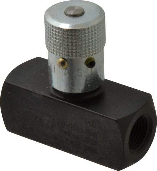 Parker - 8 GPM 3/8 Inlet Steel Hydraulic Control Valve - 3/8-18 Thread - Best Tool & Supply