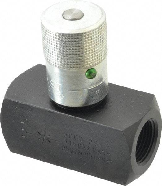 Parker - 25 GPM 3/4 Inlet Steel Hydraulic Control Valve - 3/4-14 Thread - Best Tool & Supply