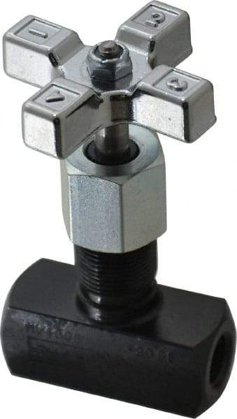 Parker - 5 GPM 1/4 Inlet Steel Hydraulic Control Valve - 1/4-18 Thread - Best Tool & Supply