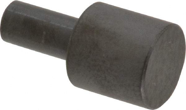 Gibraltar - 31/32" OAL, 1/2" Head Height, 1/2" OD, Low Carbon Steel, Ground, Press Fit Rest Button - Black Oxide Coating, 1/4" Pin Diam - Best Tool & Supply