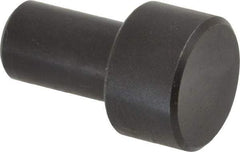 Gibraltar - 27/32" OAL, 3/8" Head Height, 5/8" OD, Low Carbon Steel, Ground, Press Fit Rest Button - Black Oxide Coating, 3/8" Pin Diam - Best Tool & Supply