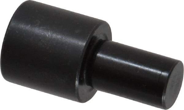 Gibraltar - 1-3/32" OAL, 5/8" Head Height, 5/8" OD, Low Carbon Steel, Ground, Press Fit Rest Button - Black Oxide Coating, 3/8" Pin Diam - Best Tool & Supply