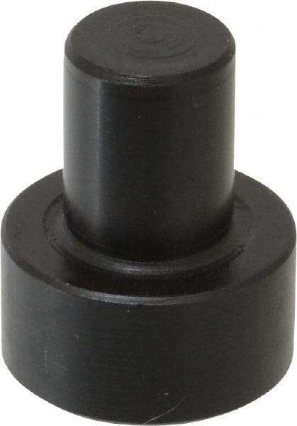 Gibraltar - 1-1/32" OAL, 7/16" Head Height, 7/8" OD, Low Carbon Steel, Ground, Press Fit Rest Button - Black Oxide Coating, 1/2" Pin Diam - Best Tool & Supply