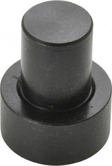 Gibraltar - 1-7/32" OAL, 1/2" Head Height, 1" OD, Low Carbon Steel, Ground, Press Fit Rest Button - Black Oxide Coating, 5/8" Pin Diam - Best Tool & Supply