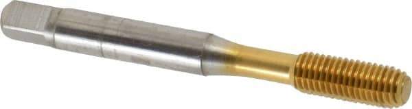 OSG - 1/4-28 UNF H10 Thread Limit Modified Bottoming Thread Forming Tap - Cobalt, TiN Finish, 2-1/2" OAL, 1" Thread Length, Right Hand Thread, Series HY-PRO NRT - Best Tool & Supply