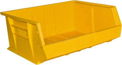 Durham - 14-5/8" Deep, Yellow Plastic Hang and Stack Bins - 7" High x 16-3/4" Wide x 14-5/8" Long - Best Tool & Supply