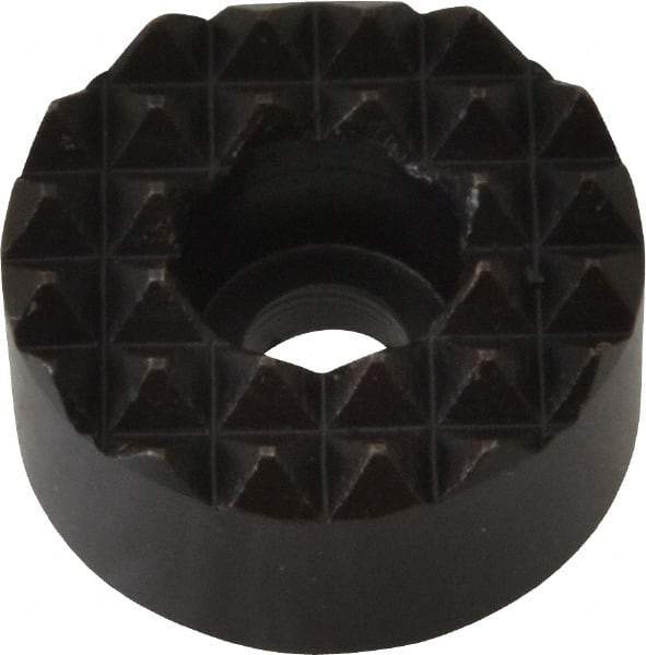 Fairlane - 3/4" Diam, 3/8" High, No. 10 C Bore SHCS, Counterbored, Fine Tooth Grade Diamond Serration Tooth Pattern, High Speed Steel, Round Positioning Gripper - Black Oxide Coated - Best Tool & Supply