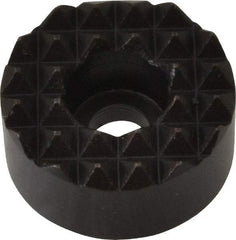 Fairlane - 3/4" Diam, 3/8" High, No. 10 C Bore SHCS, Counterbored, Fine Tooth Grade Diamond Serration Tooth Pattern, High Speed Steel, Round Positioning Gripper - Black Oxide Coated - Best Tool & Supply