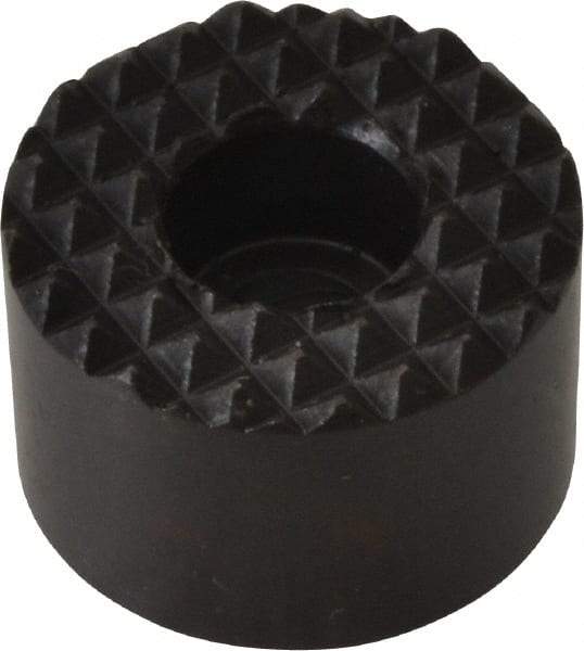 Fairlane - 3/4" Diam, 1/2" High, No. 10 C Bore SHCS, Counterbored, Extra Fine Tooth Grade Diamond Serration Tooth Pattern, High Speed Steel, Round Positioning Gripper - Black Oxide Coated - Best Tool & Supply