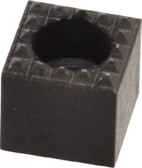 Fairlane - 1/2" Square, 1/2" High, #10 C Bore SHCS Size, Extra Fine Tooth Grade, Diamond Serration, High Speed Steel, Square Positioning Gripper - 0.03 x 45A° Chamfer, 1/4" Counterbore Depth, Black Oxide Finish - Best Tool & Supply