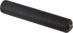 Fairlane - 3/8-24, 2" Thread Length, 3/16" Ball Diam, Serrated Ball Pad Surface, Alloy Steel, Black Oxide, Threaded, Swivel Action Gripper Assemblies - 5/32" Contact Diam, High Speed Steel Ball - Best Tool & Supply