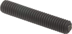 Fairlane - 3/8-16, 2" Thread Length, 3/16" Ball Diam, Serrated Ball Pad Surface, Alloy Steel, Black Oxide, Threaded, Swivel Action Gripper Assemblies - 5/32" Contact Diam, High Speed Steel Ball - Best Tool & Supply