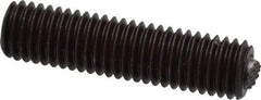 Fairlane - 1/2-13, 2" Thread Length, 9/32" Ball Diam, Serrated Ball Pad Surface, Alloy Steel, Black Oxide, Threaded, Swivel Action Gripper Assemblies - 1/4" Contact Diam, High Speed Steel Ball - Best Tool & Supply