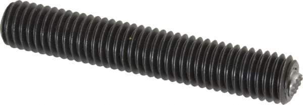 Fairlane - 1/2-13, 3" Thread Length, 9/32" Ball Diam, Serrated Ball Pad Surface, Alloy Steel, Black Oxide, Threaded, Swivel Action Gripper Assemblies - 1/4" Contact Diam, High Speed Steel Ball - Best Tool & Supply