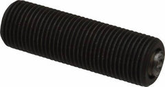 Fairlane - 5/8-18, 2" Thread Length, 3/8" Ball Diam, Serrated Ball Pad Surface, Alloy Steel, Black Oxide, Threaded, Swivel Action Gripper Assemblies - 5/16" Contact Diam, High Speed Steel Ball - Best Tool & Supply