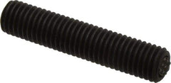 Fairlane - 5/8-11, 3" Thread Length, 3/8" Ball Diam, Serrated Ball Pad Surface, Alloy Steel, Black Oxide, Threaded, Swivel Action Gripper Assemblies - 5/16" Contact Diam, High Speed Steel Ball - Best Tool & Supply