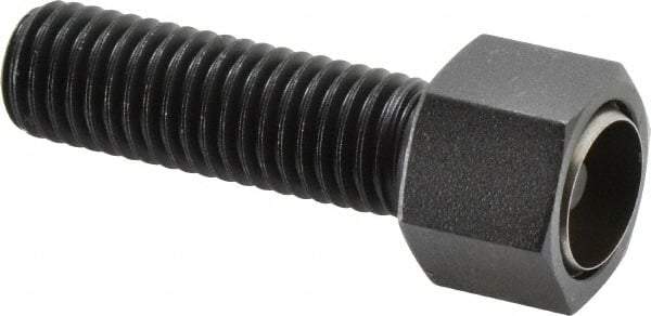 Fairlane - 5/8-11, 2" Thread Length, 3/4" Ball Diam, Alloy Steel, Hex Head, Swivel Action Gripper Assemblies - 11/16" Head Height, 15/16" Hex, Stainless Steel Ball - Best Tool & Supply