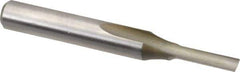 Onsrud - 1/8" Diam, 1/4" Shank Diam, 1/2" Length of Cut, 1 Flute Single Edge Straight Router Bit - 2" Overall Length, Right Hand Cut, High Speed Steel - Best Tool & Supply