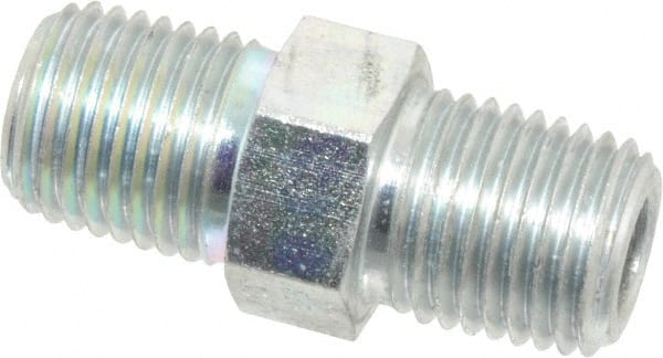 Eaton - 1/4 Male Thread, Steel Industrial Pipe Hex Nipple - Best Tool & Supply