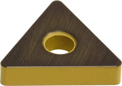 Sumitomo - TNMA331 Grade AC405K Carbide Turning Insert - Proprietary Finish, 60° Triangle, 3/8" Inscr Circle, 3/16" Thick, 1/64" Corner Radius - Best Tool & Supply