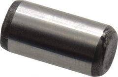 Value Collection - 1/4" Diam x 1/2" Pin Length Alloy Steel Oversized Dowel Pin - C 50-58 Hardness, 12,800 Lb Breaking Strength, 1 Beveled & 1 Rounded End - Best Tool & Supply