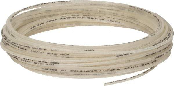 Coilhose Pneumatics - 3/32" ID x 5/32" OD, 100' Long, Nylon Tube - Natural, 275 Max psi, -60 to 200°F - Best Tool & Supply