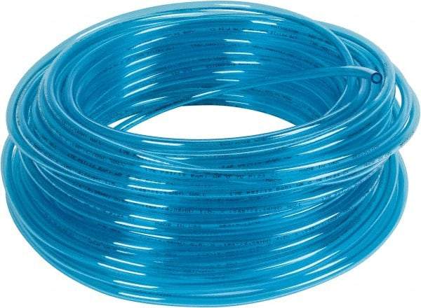 Coilhose Pneumatics - 0.16" ID x 1/4" OD, 100' Long, Polyurethane Tube - Trans Blue, 148 Max psi, -60 to 200°F - Best Tool & Supply