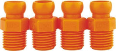 Loc-Line - 4 Piece, 1/4" Hose ID, Male to Female Coolant Hose Connector - 1/4" NPT, For Loc-Line Modular Hose Systems - Best Tool & Supply