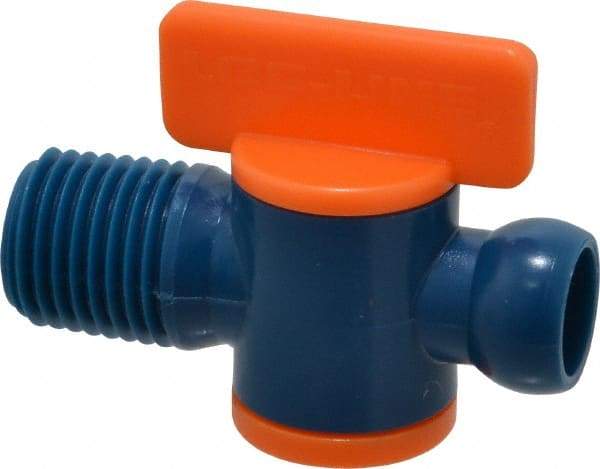 Loc-Line - 2 Piece, 1/4" ID Coolant Hose NPT Valve - Male to Female Connection, Acetal Copolymer Body, 1/4 NPT, Use with Loc-Line Modular Hose Systems - Best Tool & Supply