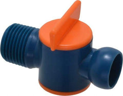 Loc-Line - 2 Piece, 1/2" ID Coolant Hose NPT Valve - Male to Female Connection, Acetal Copolymer Body, 1/2 NPT, Use with Loc-Line Modular Hose Systems - Best Tool & Supply