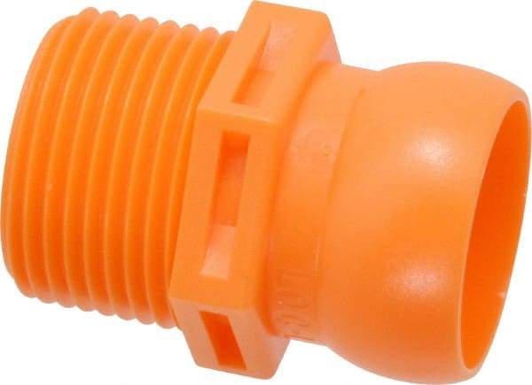 Loc-Line - 4 Piece, 3/4" Hose ID, Male to Female Coolant Hose Connector - 3/4" NPT, For Loc-Line Modular Hose Systems - Best Tool & Supply