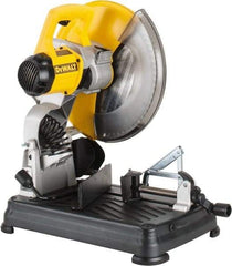 DeWALT - 14" Blade Diam, 1" Arbor Hole, Miter Multi-Cutter Metal Cutting Chop & Cutoff Saw - 1,300 RPM, 4 hp, 120 Volts, 1 Phase - Best Tool & Supply