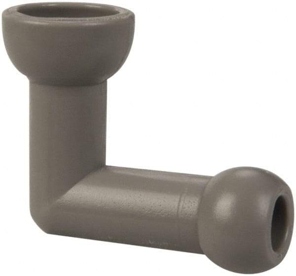 Cedarberg - 1/4" Hose Inside Diam, Coolant Hose Elbow - Female to Male, for Use with Snap Together Hose System, 2 Pieces - Best Tool & Supply