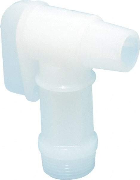 Made in USA - 3/4" NPT Polyethylene Rigid Drum Faucet - No Arrester, Manual Closing - Best Tool & Supply