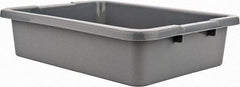 Rubbermaid - 4.6 Gal, Gray Polyethylene Tote Container - Nesting, 20" Long x 15" Wide x 5" High - Best Tool & Supply