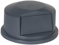 Rubbermaid - Round Lid for Use with 44 Gal Round Trash Cans - Gray, Polyethylene, For 2643 Brute Trash Cans - Best Tool & Supply