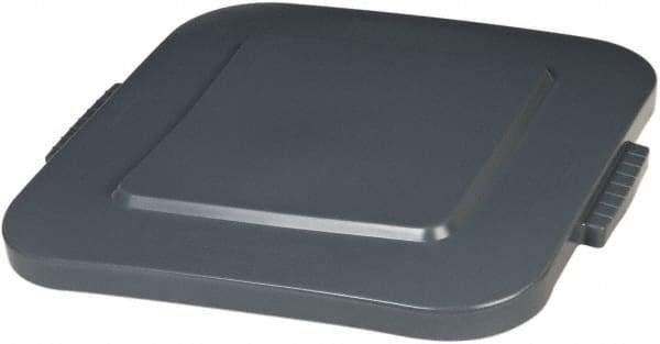 Rubbermaid - Square Lid for Use with 40 Gal Square Trash Cans - Gray, Polyethylene, For 3536 Brute Trash Cans - Best Tool & Supply