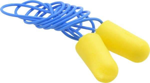 3M - Disposable, Corded, 32 dB Earplugs - Yellow, 200 Pairs - Best Tool & Supply