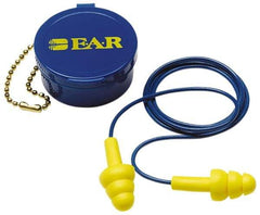 3M - Reusable, Corded, 25 dB, Flange Earplugs - Yellow, 1 Pair - Best Tool & Supply