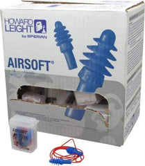 Howard Leight - Reusable, Corded, 27 dB, Flange Earplugs - Blue, 50 Pairs - Best Tool & Supply