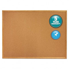 Quartet - Cork Bulletin Boards Style: Open Cork Bulletin Board Color: Natural - Best Tool & Supply