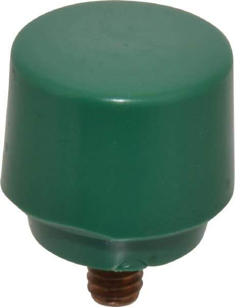 NUPLA - 2" Face Diam, Grade Tough, Green Hammer Tip/Face - Brass - Best Tool & Supply