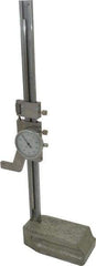 Value Collection - 8" Stainless Steel Dial Height Gage - 0.001" Graduation, Dial Display - Best Tool & Supply