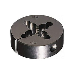 Vermont Tap & Die - 1/2-13 UNC Thread, 2" Outside Diam Carbon Steel Round Die - 5/8" Thick, Right Hand Thread, Series 290, Adjustable - Exact Industrial Supply