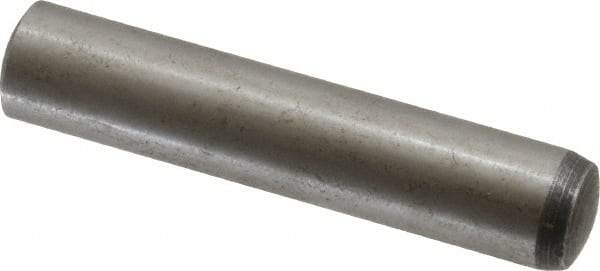 Value Collection - 10mm Diam x 50mm Pin Length Alloy Steel Standard Dowel Pin - C 58-62 Hardness, 37,100 Lb Breaking Strength, 1 Rounded End - Best Tool & Supply