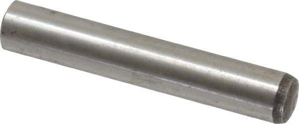 Value Collection - 10mm Diam x 60mm Pin Length Alloy Steel Standard Dowel Pin - C 58-62 Hardness, 37,100 Lb Breaking Strength, 1 Rounded End - Best Tool & Supply