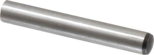 Value Collection - 10mm Diam x 70mm Pin Length Alloy Steel Standard Dowel Pin - C 58-62 Hardness, 37,100 Lb Breaking Strength, 1 Rounded End - Best Tool & Supply