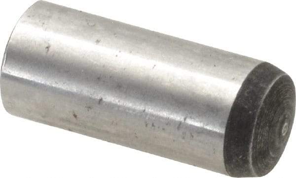 Value Collection - 12mm Diam x 30mm Pin Length Alloy Steel Standard Dowel Pin - C 58-62 Hardness, 53,400 Lb Breaking Strength, 1 Rounded End - Best Tool & Supply