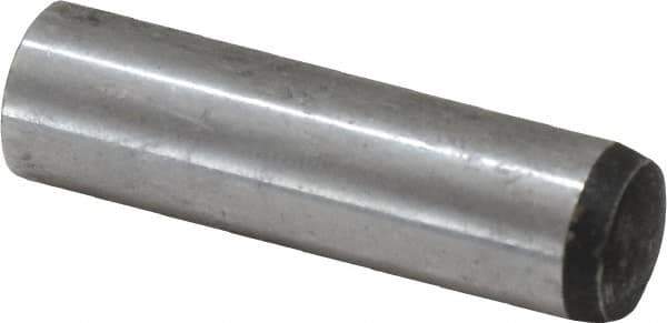 Value Collection - 12mm Diam x 45mm Pin Length Alloy Steel Standard Dowel Pin - C 58-62 Hardness, 53,400 Lb Breaking Strength, 1 Rounded End - Best Tool & Supply